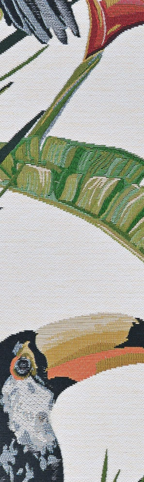 Couristan Dolce Toucans Ivory Area Rug Pile Image