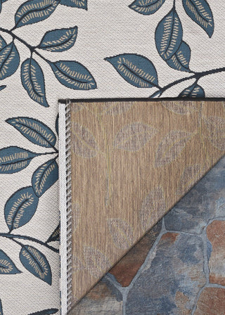 Couristan Dolce Summer Ivy Ivory Slate Blue Area Rug Main