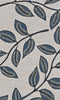 Couristan Dolce Summer Ivy Ivory Slate Blue Area Rug Pile Image