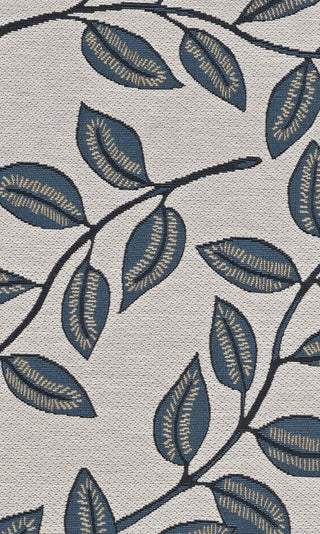 Couristan Dolce Summer Ivy Ivory Slate Blue Area Rug Pile Image