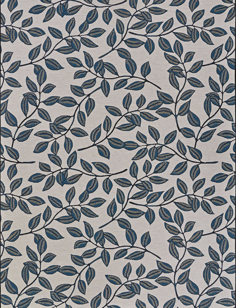 Couristan Dolce Summer Ivy Ivory Slate Blue Area Rug main image