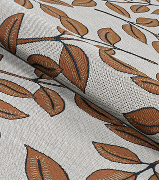 Couristan Dolce Summer Ivy Ivory Terracotta Area Rug Detail Image