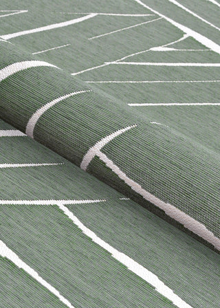 Couristan Dolce Parquet Fern Area Rug Detail Image