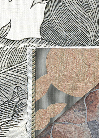 Couristan Dolce Flora Snow Area Rug Main