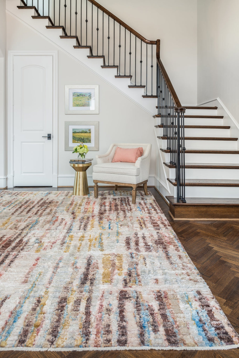 Havila Fine Rugs Breck H1348 Berry Area Rug Lifestyle Image Feature
