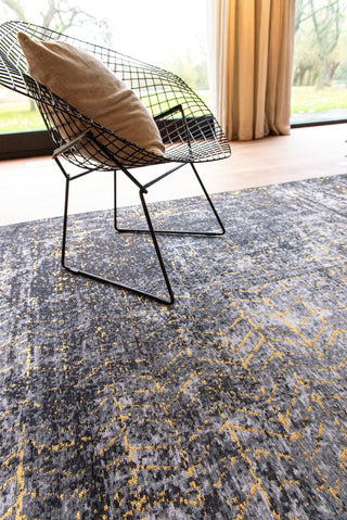 Louis De Poortere Mad Men Jacob's Ladder 8422 Broadway Glitter Area Rug Lifestyle Image Feature