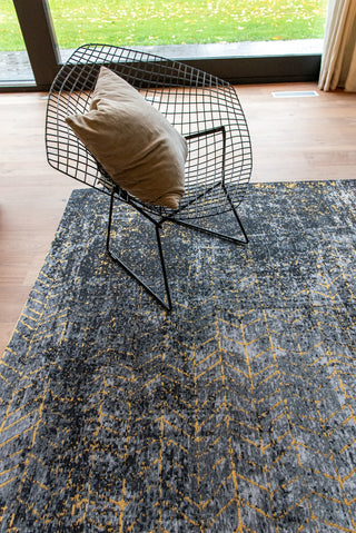 Louis De Poortere Mad Men Jacob's Ladder 8422 Broadway Glitter Area Rug Lifestyle Image Feature