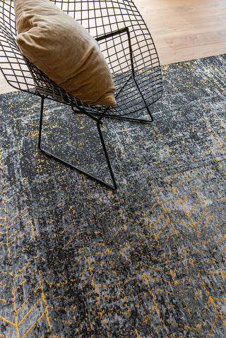 Louis De Poortere Mad Men Jacob's Ladder 8422 Broadway Glitter Area Rug Lifestyle Image Feature