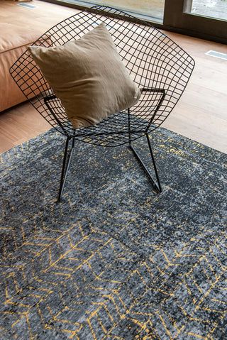 Louis De Poortere Mad Men Jacob's Ladder 8422 Broadway Glitter Area Rug Lifestyle Image Feature