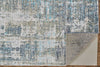 Feizy Wexford 6410F Ice/Blue Area Rug Detail Image