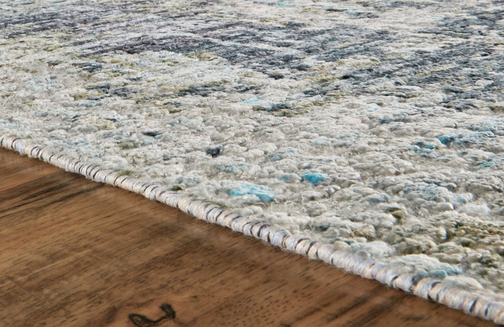 Feizy Wexford 6410F Ice/Blue Area Rug Lifestyle Image Feature
