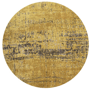 Louis De Poortere Mad Men Griff 8550 Liberty Gold Area Rug Round Main Image
