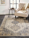 Feizy Grayson 3577F Beige/Gray Area Rug Lifestyle Image Feature