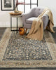 Feizy Grayson 3915F Charcoal Area Rug Lifestyle Image Feature