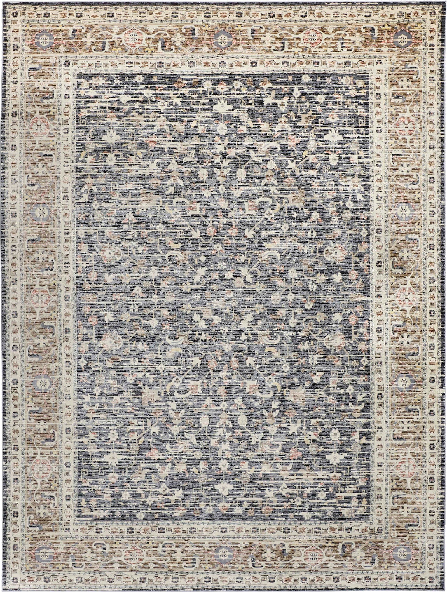 Feizy Grayson 3915F Charcoal Area Rug