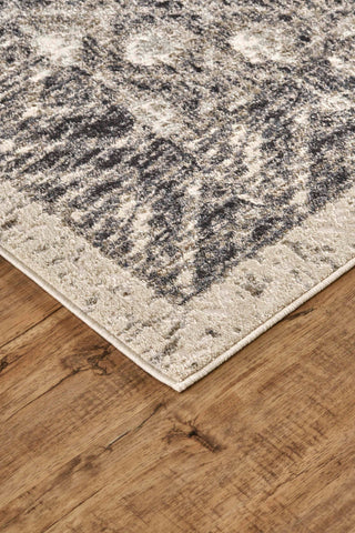 Feizy Kano 3875F Black/Ivory Area Rug