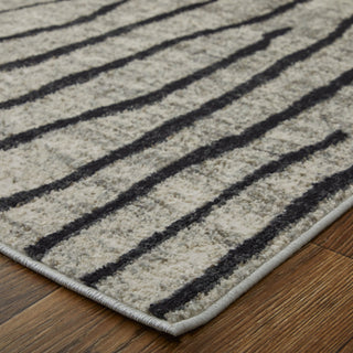 Feizy Kano 39LIF Gray/Black/Taupe Area Rug