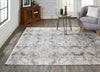 Feizy Cadiz 3989F Gray/Ivory/Taupe Area Rug Lifestyle Image Feature
