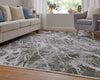 Feizy Cadiz 39N6F Gray/Green/Taupe Area Rug Lifestyle Image Feature