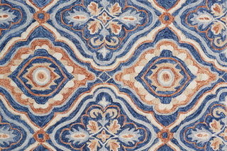 Feizy Rhett I8072 Blue/Rust Area Rug