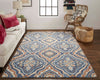 Feizy Rhett I8072 Blue/Rust Area Rug