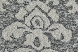 Feizy Belfort 8A26F Gray/Ivory/Black Area Rug Corner Image