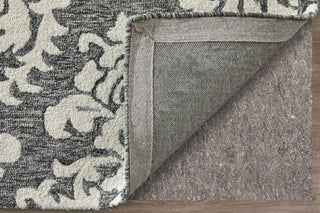 Feizy Belfort 8A26F Gray/Ivory/Black Area Rug Detail Image