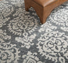 Feizy Belfort 8A26F Gray/Ivory/Black Area Rug Lifestyle Image Feature