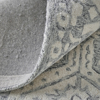 Feizy Belfort 8A27F Gray/White Area Rug Detail Image