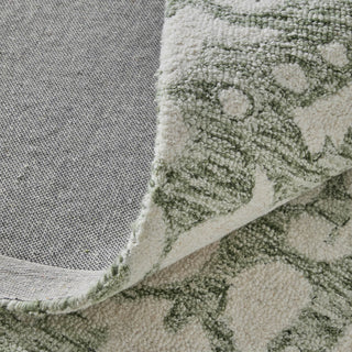 Feizy Belfort 8A28F Ivory/Green Area Rug Detail Image
