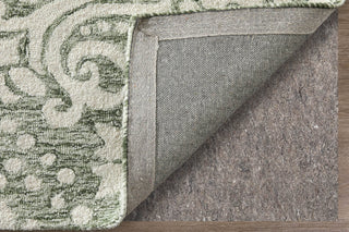 Feizy Belfort 8A28F Ivory/Green Area Rug Detail Image