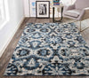 Feizy Ainsley 3895F Charcoal/Blue Area Rug Lifestyle Image Feature