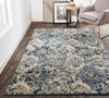 Feizy Ainsley 3896F Blue/Tan Area Rug Lifestyle Image Feature