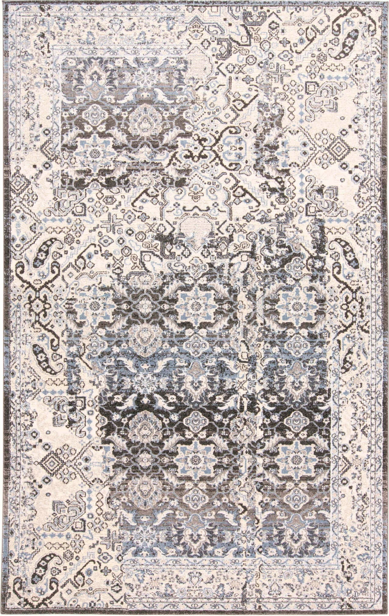 Feizy Ainsley 3898F Charcoal/Tan Area Rug