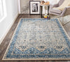 Feizy Ainsley 3899F Ivory/Blue Area Rug Lifestyle Image Feature