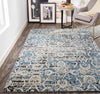 Feizy Ainsley 3901F Blue/Ivory Area Rug Lifestyle Image Feature