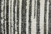 Feizy Colton 8A56F Black/Ivory Area Rug Corner Image