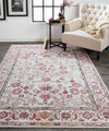 Feizy Armant 3945F Pink/Gray Area Rug