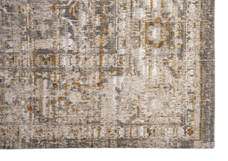 Louis De Poortere Antiquarian Ushak 8884 Suleiman Grey Area Rug Corner Image