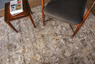 Louis De Poortere Antiquarian Ushak 8884 Suleiman Grey Area Rug Lifestyle Image Feature