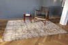 Louis De Poortere Antiquarian Ushak 8884 Suleiman Grey Area Rug Lifestyle Image Feature