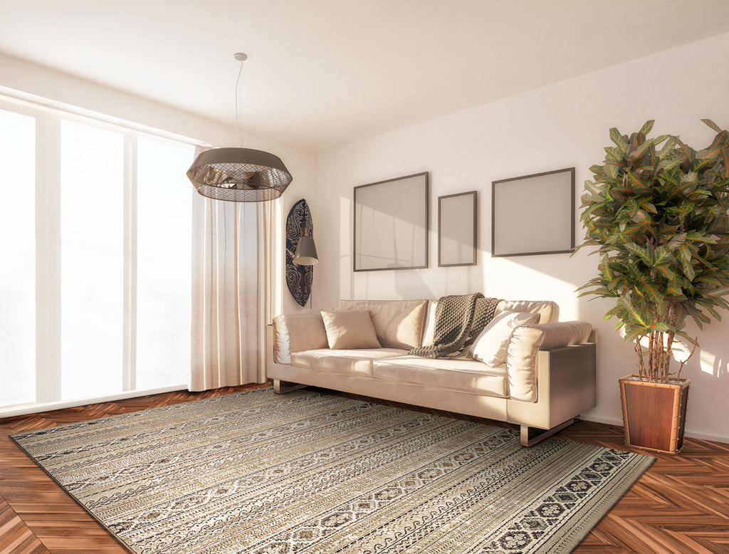 Couristan Marina Malta Champagne Area Rug Lifestyle Image Feature