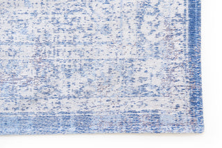 Louis De Poortere Fading World Medallion 9065 Grey Jeans Area Rug Corner Image