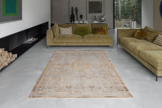 Louis De Poortere Fading World Medallion 9067 Salmon Area Rug Lifestyle Image Feature