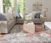 Feizy Karina 69G4F Red/Gray/Ivory Area Rug Lifestyle Image Feature