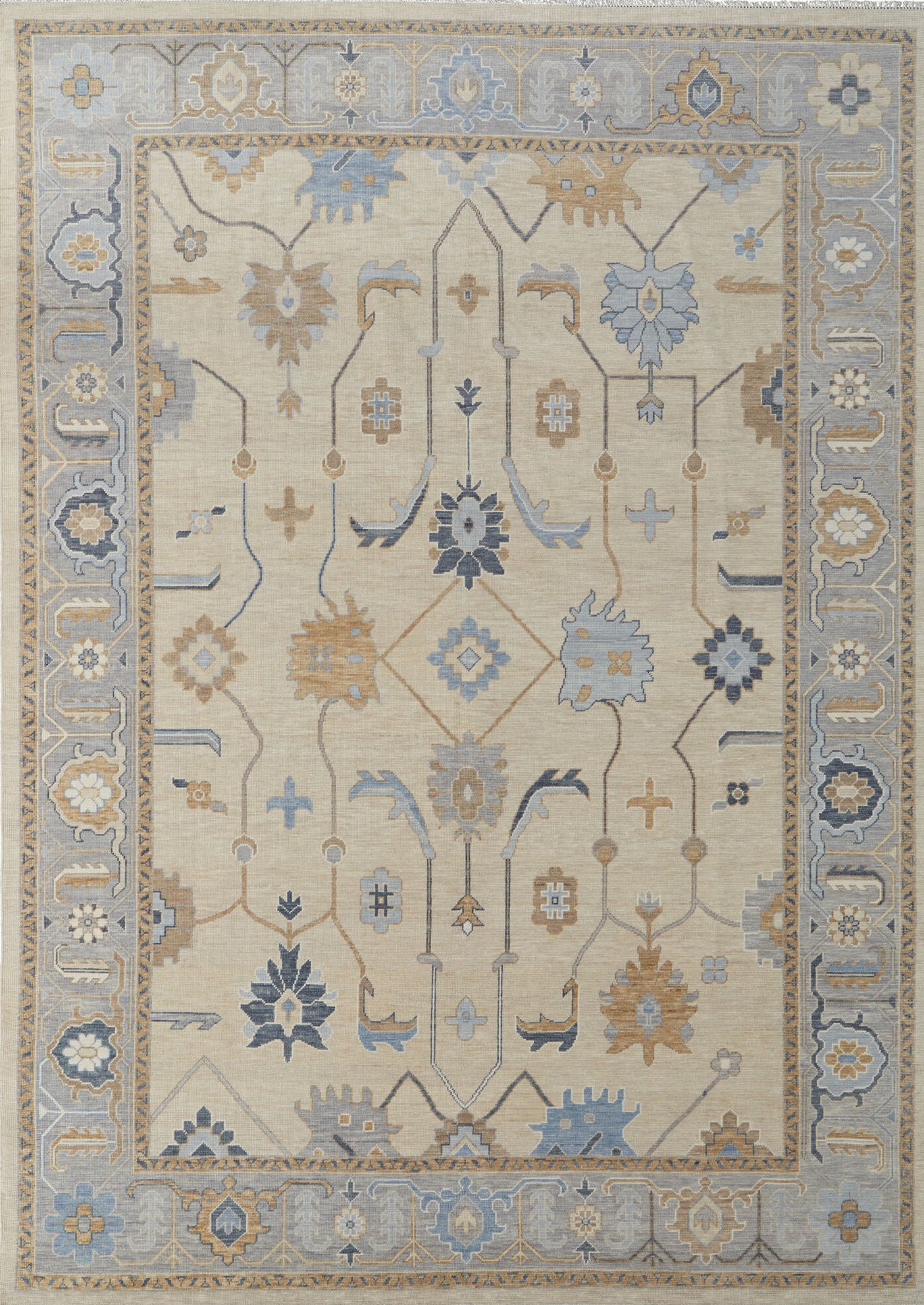 Feizy Karina 69G6F Ivory/Blue/Tan Area Rug main image