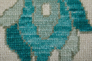 Feizy Karina 69G7F Green/Ivory Area Rug Corner Image