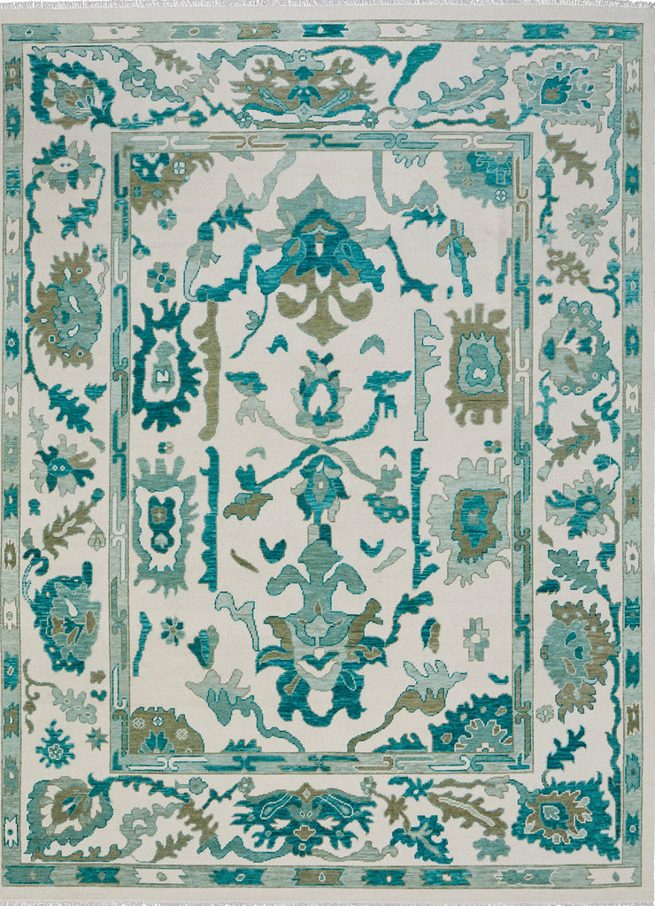 Feizy Karina 69G7F Green/Ivory Area Rug main image