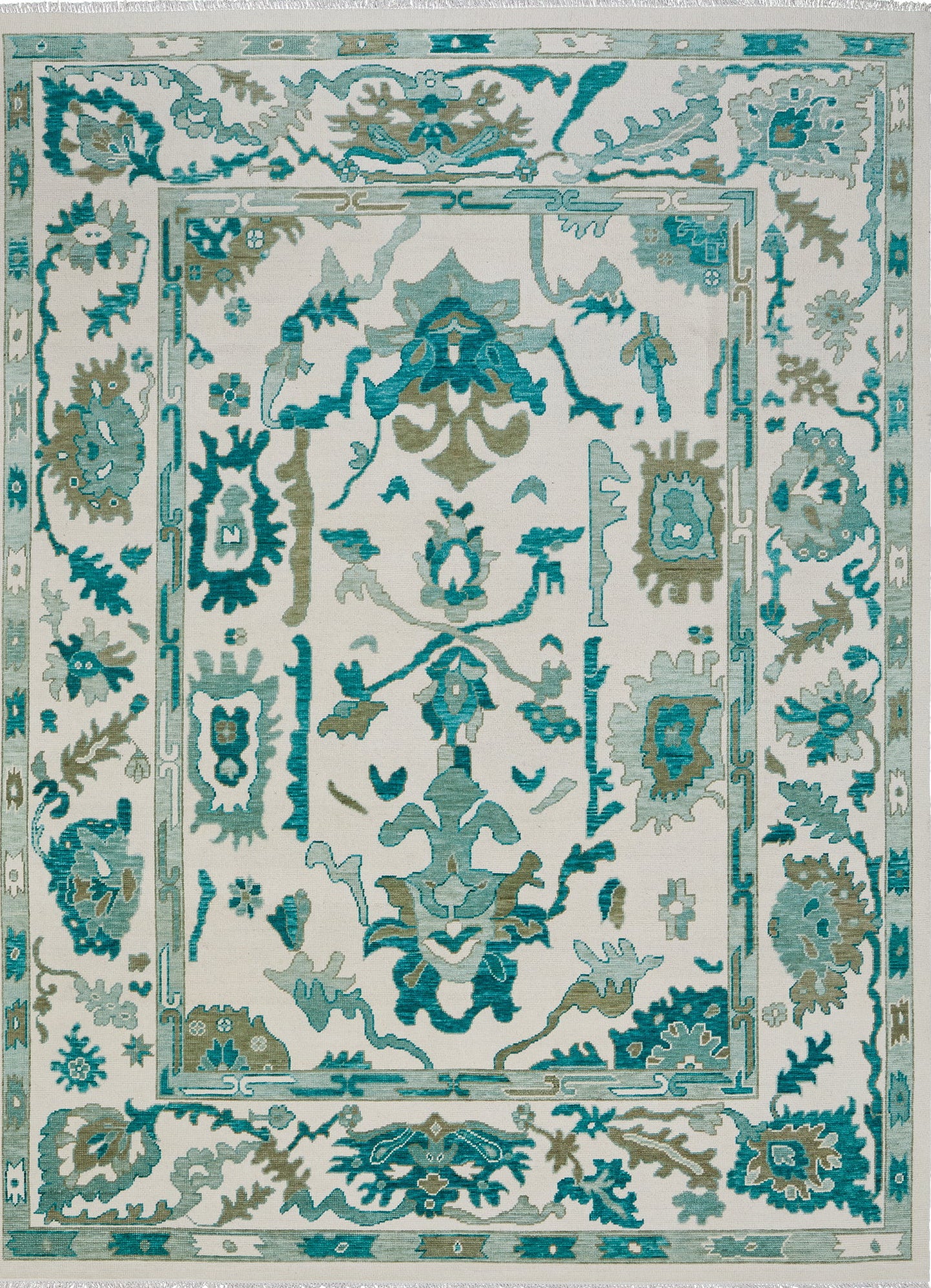 Feizy Karina 69G7F Green/Ivory Area Rug main image