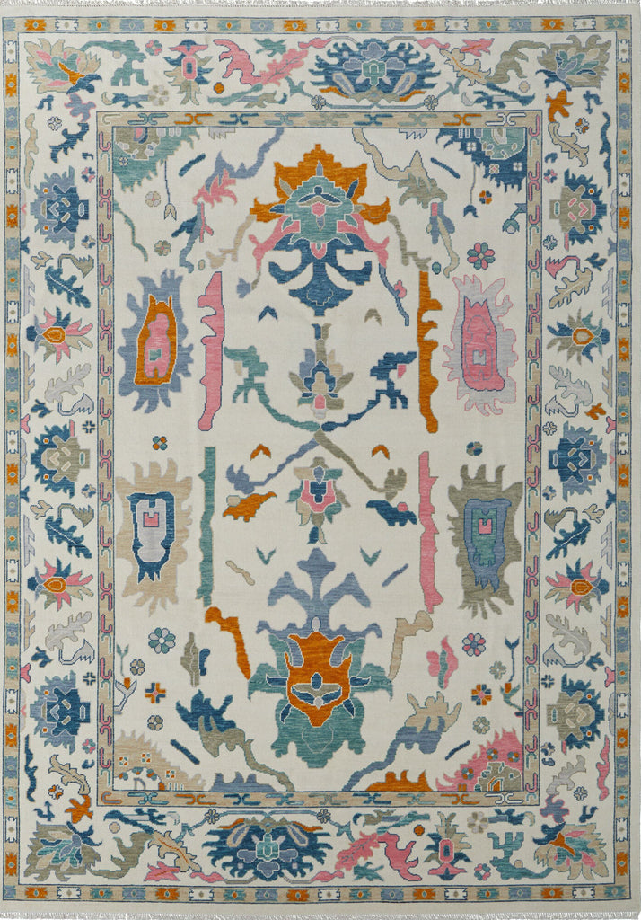 Feizy Karina 69G8F Ivory/Blue/Pink Area Rug main image